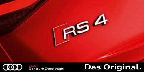Original Audi RS4 Schriftzug Chrom 8D9853740 2ZZ Original Audi RS4 Schriftzug Chrom 8D9853740 2ZZ