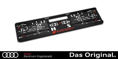 Kennzeichenhalter/Nummernschildhalter "Audi Sport" im Satz, 3291900100 Kennzeichenhalter/Nummernschildhalter "Audi Sport" im Satz, 3291900100
