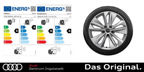 Original Audi Q6 e-tron / S Q6 e-tron 20 Zoll Winterkomplettradsatz 5-Doppelarm-Falx Original Audi Q6 e-tron / S Q6 e-tron 20 Zoll Winterkomplettradsatz 5-Doppelarm-Falx