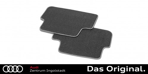 Original Audi Q5 / SQ5 (FY) Textilfußmatten Satz Hinten ohne Befestigungspunkte, schwarz/stahlgrau 80A061276C MNO Original Audi Q5 / SQ5 (FY) Textilfußmatten Satz Hinten ohne Befestigungspunkte, schwarz/stahlgrau 80A061276C MNO