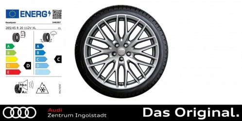 Audi Q7 4M Winterkomplettradsatz im 10-Y-Speichen-Design 285/45 R20 112V XL, Goodyear UG8 Performance AO Audi Q7 4M Winterkomplettradsatz im 10-Y-Speichen-Design 285/45 R20 112V XL, Goodyear UG8 Performance AO