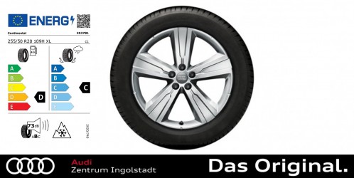 Original Audi Q7 4M Winterkomplettradsatz 5-Arm-Crena-Design 255/50R20 109H ContiWinterContactTS830PAO, 8x20 Original Audi Q7 4M Winterkomplettradsatz 5-Arm-Crena-Design 255/50R20 109H ContiWinterContactTS830PAO, 8x20