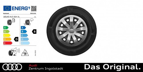 Original Audi A1 Sportback (GB) 15 Zoll Winterkomplettradsatz mit Radvollblende 185/65R15 92H Hankook Winter i*cept evo 2 AO Original Audi A1 Sportback (GB) 15 Zoll Winterkomplettradsatz mit Radvollblende 185/65R15 92H Hankook Winter i*cept evo 2 AO