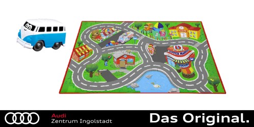 Original VW Junior City Playmat inkl. blauer VW Samba Z  058770 Original VW Junior City Playmat inkl. blauer VW Samba Z  058770