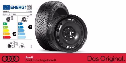 Original SEAT Ibiza 15 Zoll Winterkomplettradsatz, Stahl, schwarz Semperit SPEED-GRIP 5 / 185/65 R15 88 T / 5,5J x 15 ET40 Original SEAT Ibiza 15 Zoll Winterkomplettradsatz, Stahl, schwarz Semperit SPEED-GRIP 5 / 185/65 R15 88 T / 5,5J x 15 ET40