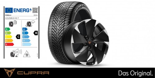 Original SEAT CUPRA Born 19 Zoll Winterkomplettradsatz Typhoon schwarz/ silber Pirelli 215/50 R19 93 T PIRELLI / CINTURATO WINTER 2 SEAL Original SEAT CUPRA Born 19 Zoll Winterkomplettradsatz Typhoon schwarz/ silber Pirelli 215/50 R19 93 T PIRELLI / CINTURATO WINTER 2 SEAL