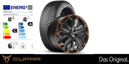 Original SEAT CUPRA Formentor 19 Zoll Winterkomplettradsatz Exclusive II Sport Black Copper Original SEAT CUPRA Formentor 19 Zoll Winterkomplettradsatz Exclusive II Sport Black Copper