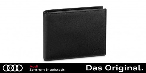 Original Audi Geldbörse Leder, Herren, schwarz 3152401000 Original Audi Geldbörse Leder, Herren, schwarz 3152401000