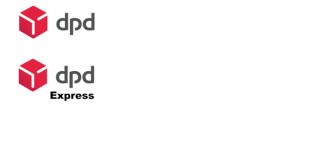 Versandarten dpd Logo und dpd Express auf weißen Hintergrund Versandarten dpd Logo und dpd Express auf weißen Hintergrund